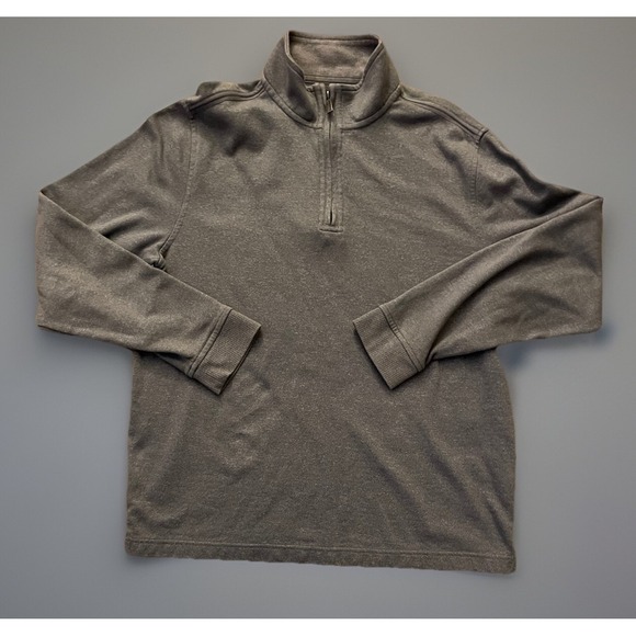 Van Heusen Other - Van Heusen Flex 1/4 Quarter Zipper Long Sleeve Pullover Shirt Gray Medium JBHS